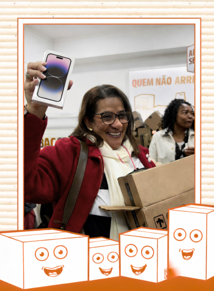 Cliente premiada com iPhone